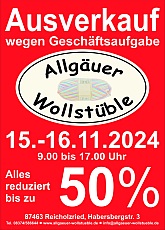 Ausverkauf Allguer Wollstble